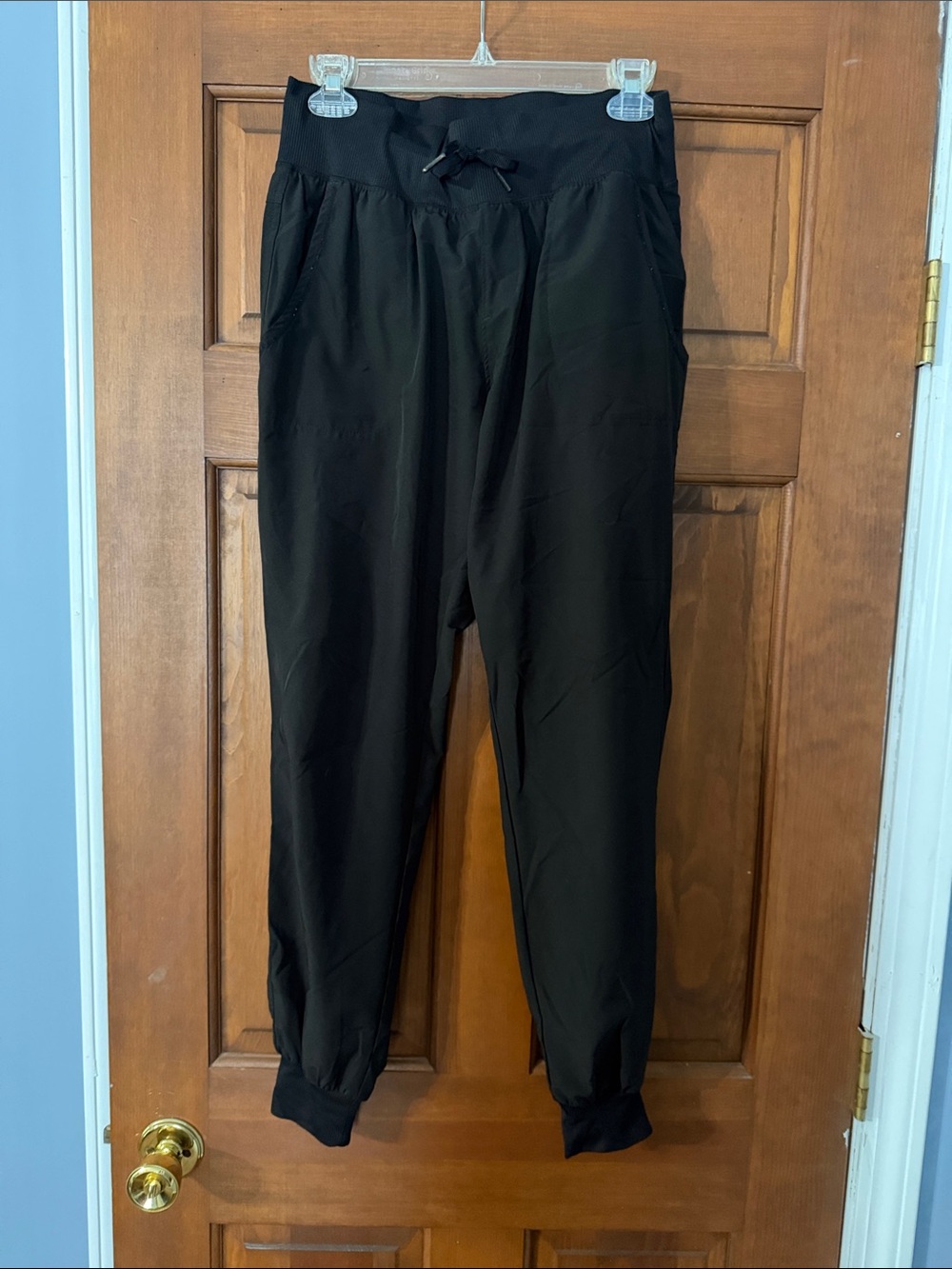 KIAVA Black Track Jogger Pants
